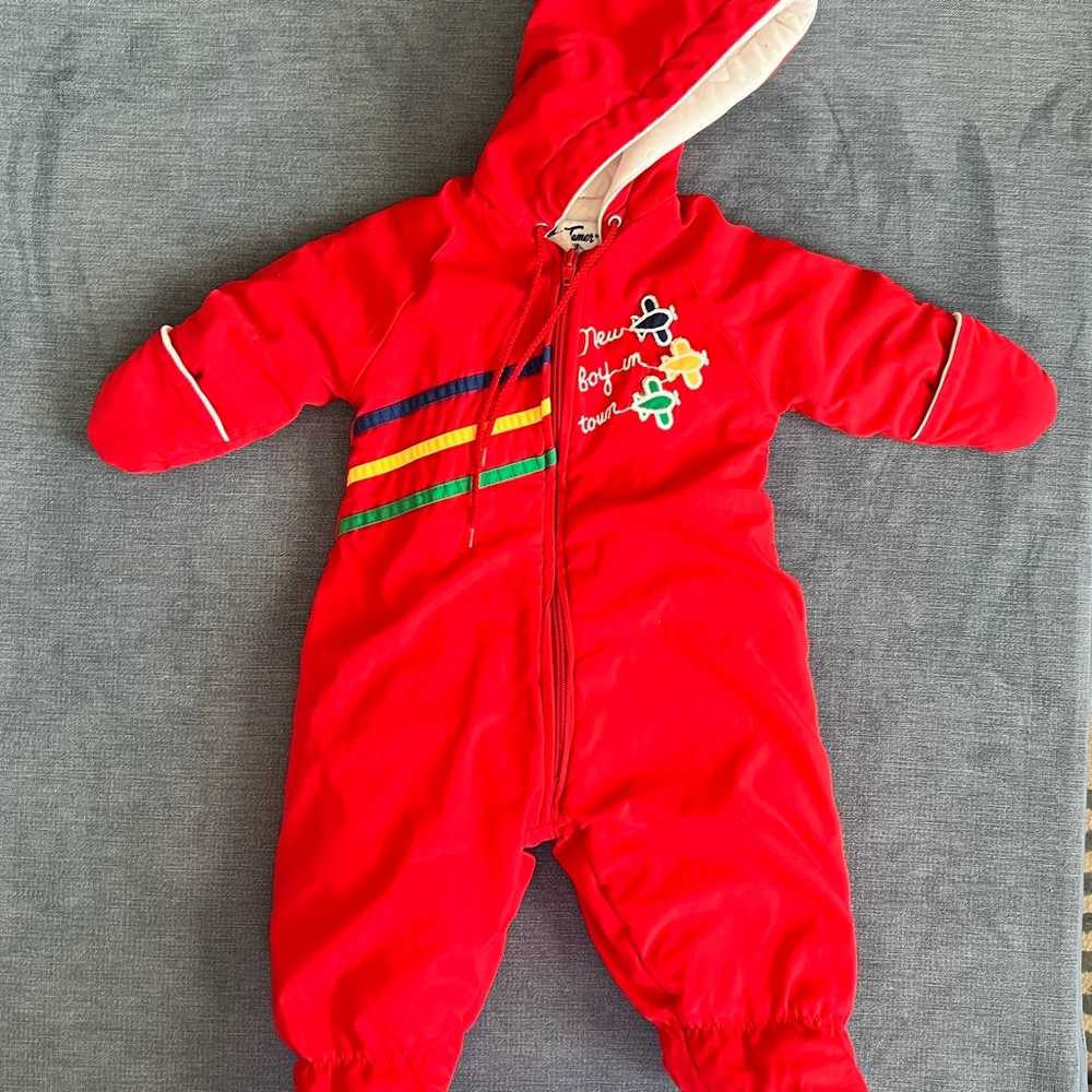 Vintage Baby Snowsuit Made in USA